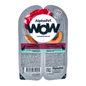ALPHAPET WOW для собак с чувствительным пищеварением (ГОВЯДИНА, ТОМЛЕНАЯ ТЫКВА), 100 г