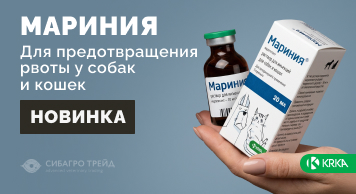 Новинка! Мариния (KRKA) - для предотвращения рвоты у собак и кошек