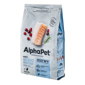 ALPHAPET MONOPROTEIN для взрослых кошек (БЕЛАЯ РЫБА), 1,5 кг