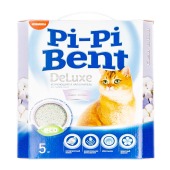 Наполнитель Pi-Pi Bent DELUXE CLEAN COTTON комкующийся, коробка, 5 кг