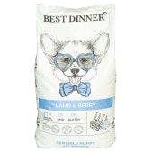 BEST DINNER для щенков всех пород (ЯГНЕНОК, ЯГОДА), 12 кг