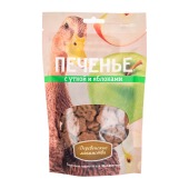 ДЕРЕВЕНСКИЕ ЛАКОМСТВА печенье с уткой и яблоками для собак, 100 г