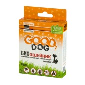 GOOD DOG БИО ошейник антипаразитарный для собак ОРАНЖЕВЫЙ, 65 см.