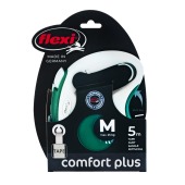Рулетка COMFORT PLUS M (5 м, 25 кг) ремень, зеленый, FLEXI