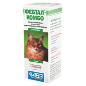 ФЕБТАЛ КОМБО для кошек, 7 мл