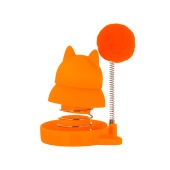 Игрушка-дразнилка WOGY Шарик меховой d2.5 см на пружинке (9 * 5,5 см) + кошачья мята, на липучке