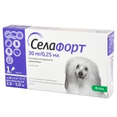 СЕЛАФОРТ капли для собак 2,6 - 5 кг, 1 пипетка