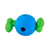 Игрушка-пищалка WOGY Мяч 6 см для собак с косточкой, микс