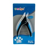 Когтерез-гильотина с малым отверстием, пластиковые прорезиненные ручки, DeLIGHT