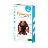 Принокат капли для собак 4 - 10 кг, 100/25 мг, 1 пипетка 1 мл