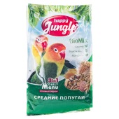 HAPPY JUNGLE корм для средних попугаев, 500 г