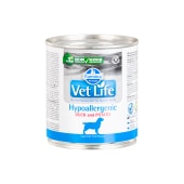 VET LIFE HYPOALLERGENIC паштет для собак при пищевой аллергии (УТКА, КАРТОФЕЛЬ), 300 г
