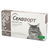 СЕЛАФОРТ капли для кошек 7,6 -10 кг, 1 пипетка