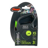 Рулетка BLACK DESIGN XS (3 м, 8 кг) трос, зелёный, FLEXI