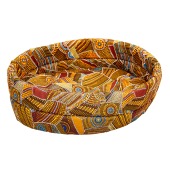 Лежанка круглая малая, бязь (52 * 40 * 18 см), BLACK CAT