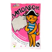 Наполнитель ЛАПОЛЕОН комкующийся, роза, 5 л.