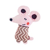 Игрушка WOGY Мышка (14 * 10 * 3 см) для кошек, мягкая, микс