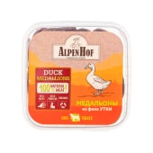 Лакомство ALPENHOF медальоны из филе утки для мелких собак и щенков, 450 г