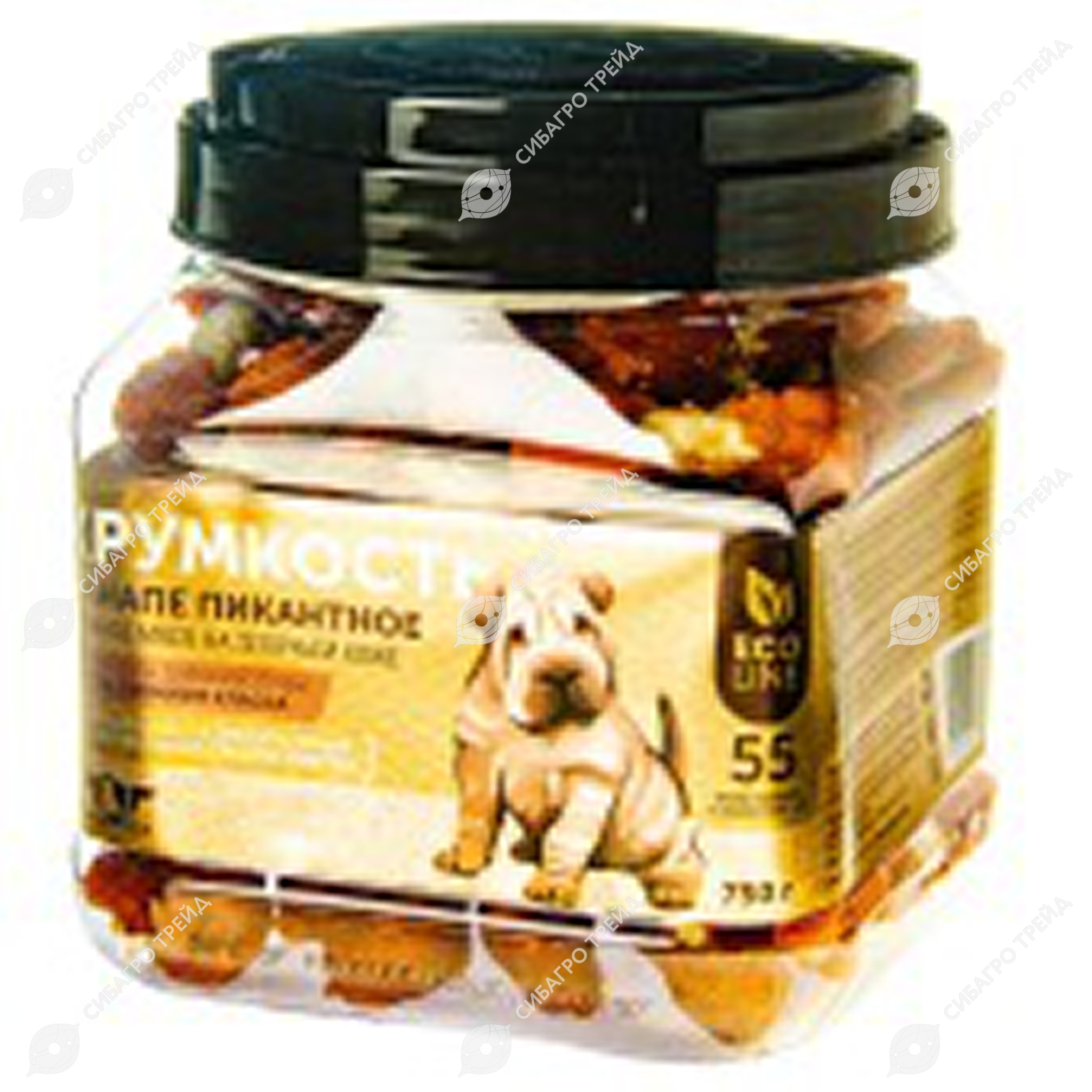 Лакомство ХРУМКОСТЬ фуршетные канапе с кряквой для собак мини пород, 750 г, GREENQZIN