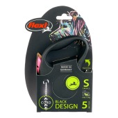 Рулетка BLACK DESIGN S (5 м, 12 кг) трос, розовый, FLEXI