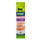 TITBIT лакомство крем-суп для кошек с кусочками кролика, 10 г