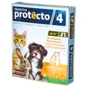 PROTECTO 4 капли для кошек и собак до 4 кг, 2 пипетки.