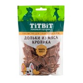 TITBIT лакомство дольки из мяса кролика для собак мини пород, 100 г