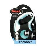 Рулетка COMFORT M (5 м, 25 кг) ремень, светло-синий, FLEXI