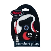 Рулетка COMFORT PLUS XS (3 м, 12 кг) ремень, светло-красный, FLEXI
