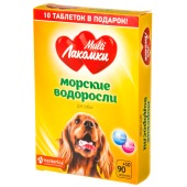 MULTIЛАКОМКИ морские водоросли, для собак, 100 табл