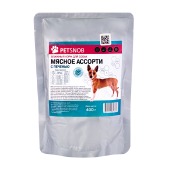 PETSNOB пауч для собак (МЯСНОЕ АССОРТИ, ПЕЧЕНЬ), 400 г