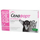 СЕЛАФОРТ капли для котят и щенков до 2,5 кг, 1 пипетка