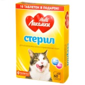 MULTIЛАКОМКИ стерил, для стерилизованных кошек и котов, 70 табл