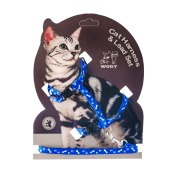 Шлейка WOGY с поводком (120 * 1 см) для кошек, микс