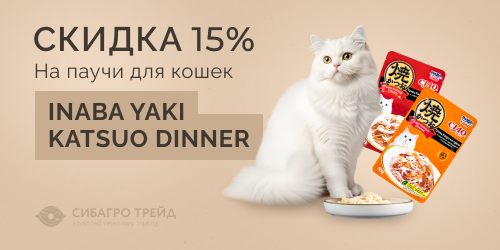 -15% на паучи INABA Yaki Katsuo Dinner