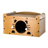 Домик-когтеточка WOGY Помпон (56 * 28 * 30 см) с дразнилками для кошек