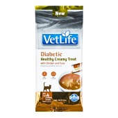 N&D VET LIFE крем суп для взрослых кошек при диабете (КУРИЦА, ТУНЕЦ), 60 г