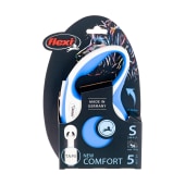 Рулетка COMFORT S (5 м, до 15 кг) ремень, синий, FLEXI