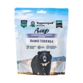 Сублимированное лакомство ТЕРРИТОРИЯ АМУР вымя говяжье для собак, 60 г