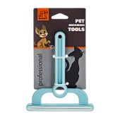 Скребница WOGY для животных, мебели и одежды (14,5 * 12,5), зубья резиновые, двусторонняя, микс