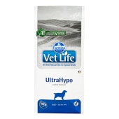 VET LIFE ULTRAHYPO для собак (снижение пищевой непереносимости), 2 кг (Годен до 19.06.2026 г.)