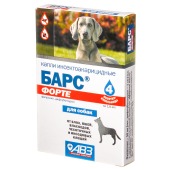 БАРС ФОРТЕ капли для собак, 4 пипетки