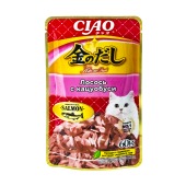 INABA Ciao Kinnodashi пауч для кошек (ЛОСОСЬ, КАЦУЩБУСИ В ЖЕЛЕ), 60 г
