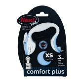 Рулетка COMFORT PLUS XS (3 м, 12 кг) ремень, светло-синий, FLEXI