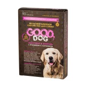 Мультивитаминное лакомство ЗДОРОВЬЕ И ЭНЕРГИЯ для собак, 90 табл, GOOD DOG