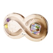 Игровой трек для кошек Стадион с шариками c игрушкой на пружине