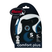 Рулетка COMFORT PLUS S (5 м, 15 кг) ремень, синий, FLEXI