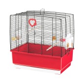 Клетка REKORD 3 (49 * 30 * 48,5 см) для канареек и маленьких птиц, черная, FERPLAST