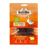 Лакомство ALPENHOF медальоны из филе утки для мелких собак и щенков, 50 г