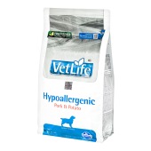 VET LIFE HYPOALLERGENIC для собак при пищевой аллергии (СВИНИНА, КАРТОФЕЛЬ), 2 кг